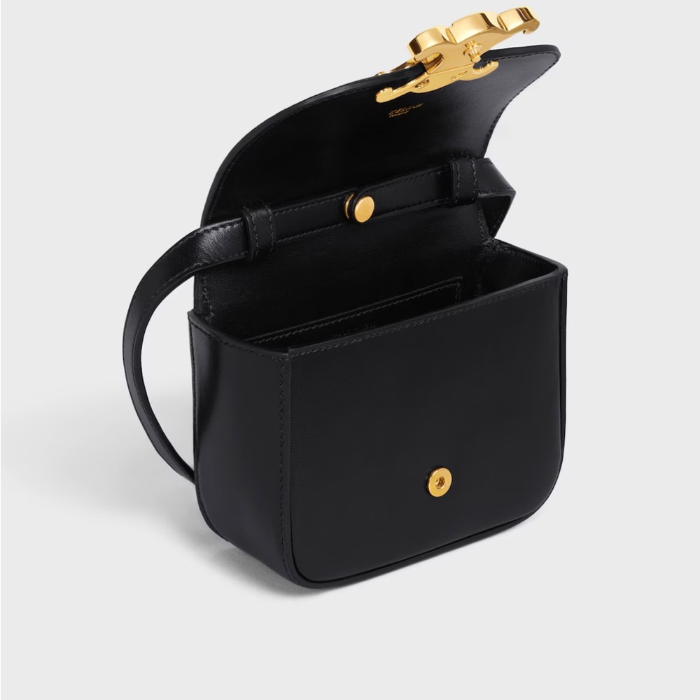 NEW!  Celine Black Claude Mini Bag with Gold Logo- Never been used! - Picture 4 of 11